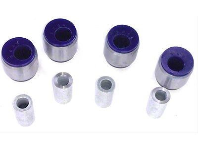 BMR Adjustable Rear Upper Arm Bushing Kit; Blue (08-23 Challenger)