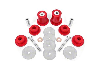 BMR Differential Mount Housing Bushing Kit; Polyurethane; Red (15-23 Challenger)