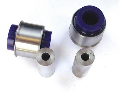 BMR Non-Adjustable Front Radius Rod Bushing Kit; Blue (08-23 Challenger)