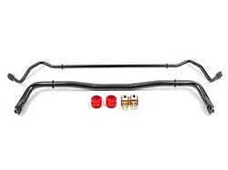BMR Non-Adjustable Front and Rear Sway Bars; Black Hammertone (08-23 Challenger)