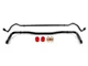 BMR Non-Adjustable Front and Rear Sway Bars; Black Hammertone (08-23 Challenger)