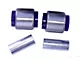 BMR Non-Adjustable Outer Front Lower Control Arm Bushing Kit; Blue (08-23 Challenger)