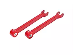 BMR Non-Adjustable Rear Lower Trailing Arms; Polyurethane Bushings; Red (08-23 Challenger)