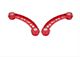 BMR Non-Adjustable Upper Trailing Arms; Polyurethane Bushings; Red (08-23 Challenger)