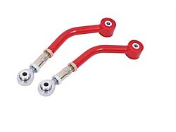 BMR On-Car Adjustable Upper Control Arms; Polyurethane/Rod End Combo; Red (08-23 Challenger)