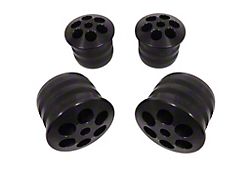 BMR Rear Cradle Bushing Kit; Aluminum; Black Anodized (08-23 Challenger)