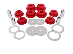 BMR Rear Cradle Bushing Kit; Polyurethane; Red (08-23 Challenger)