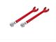 BMR Single Adjustable Rear Lower Trailing Arms; Rod Ends; Red (08-23 Challenger)