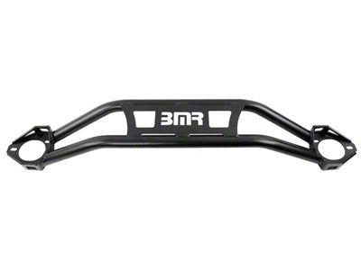 BMR Twin Tube Design Front Strut Tower Brace; Black Hammertone (08-23 V8 HEMI Challenger w/o Shaker Hoods, Excluding 6.2L HEMI & T/A)