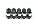 BMR Black Anodized 12-Point Lug Nut Kit; 5/8-Inch x 18; Set of 10 (06-23 Charger w/ Upgraded 5/8-Inch Studs)