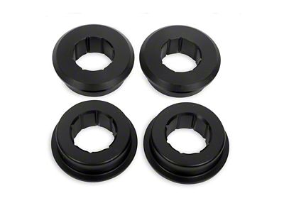 BMR Rear Lower Control Arm Bushing Kit; Delrin Black (06-23 Charger)