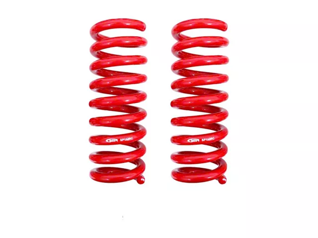 BMR Rear Lowering Springs; Performance Version; Red (08-23 V8 HEMI Charger)