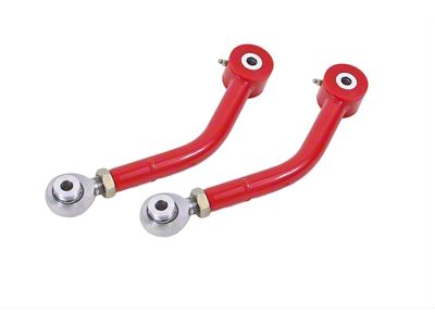 BMR Single Adjustable Upper Trailing Arms; Polyurethane/Rod End Combo; Red (06-23 Charger)