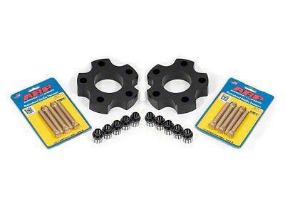 BMR 1.25-Inch Front Wheel Spacer Kit; Black Anodized (05-13 Corvette C6)