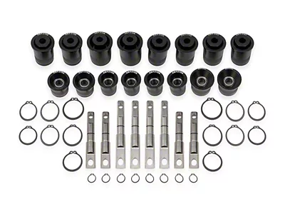 BMR Front and Rear Control Arm Bearing Kit; Black (14-19 Corvette C7)