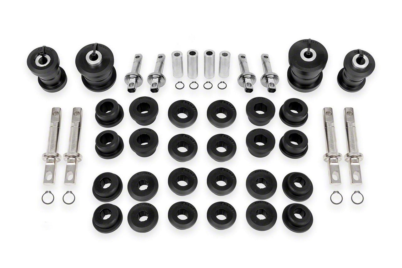 BMR Corvette Front and Rear Control Arm Bushing Kit; Delrin; Black BMR ...