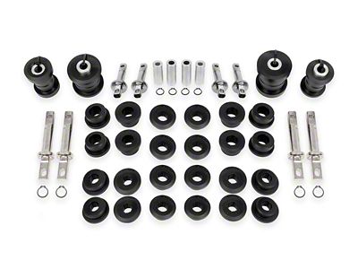 BMR Front and Rear Control Arm Bushing Kit; Delrin; Black (06-13 Corvette C6 Z06, ZR1)