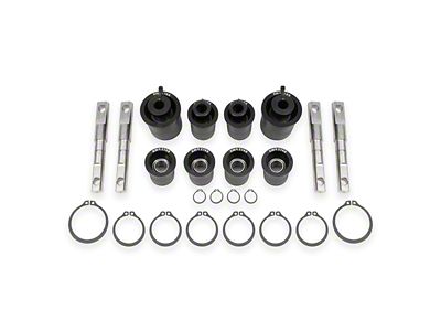 BMR Front Upper and Lower Control Arm Bearing Kit; Black (97-13 Corvette C5 & C6)