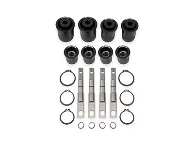 BMR Front Upper and Lower Control Arm Bearing Kit; Black (14-19 Corvette C7)