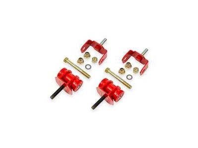 BMR Non-Adjustable Motor Mounts; Polyurethane Bushings; Black Hammertone (97-13 Corvette C5 & C6)