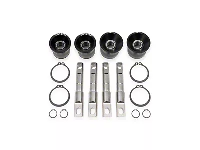 BMR Rear Upper Control Arm Bearing Kit; Black Anodized (14-19 Corvette C7)