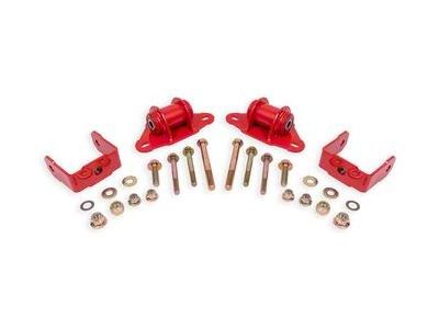BMR Transmission/Differential Mount; Polyurethane Bushings; Black Hammertone (14-19 Corvette C7)
