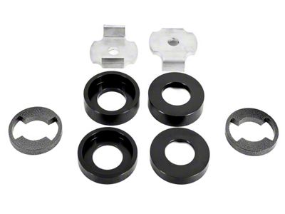 BMR Cradle Bushing Lockout Kit; Level 1; Black (15-23 Mustang)