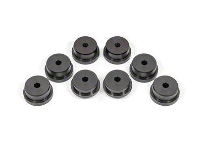 BMR Rear Cradle Bushing Kit; Delrin; Black (15-25 Mustang)