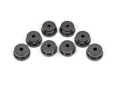 BMR Rear Cradle Bushing Kit; Delrin; Black (15-23 Mustang)