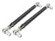 BMR Double Adjustable Chromoly Rear Lower Control Arms; Rod Ends; Black Hammertone (79-98 Mustang)