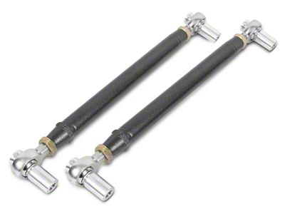 BMR Double Adjustable Chromoly Rear Lower Control Arms; Rod Ends; Black Hammertone (99-04 Mustang, Excluding Cobra)