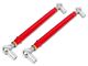 BMR Double Adjustable Chromoly Rear Lower Control Arms; Rod Ends; Red (79-98 Mustang)