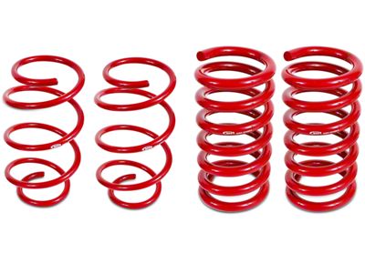 BMR Lowering Springs; Drag Version; Red (15-24 Mustang w/o MagneRide)