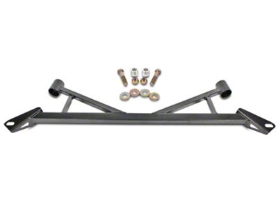 BMR Front Subframe Chassis Brace; 4-Point; Black Hammertone (15-23 Mustang GT, EcoBoost; 24-25 Mustang w/ Manual Transmission)