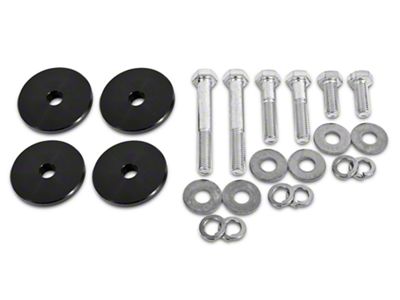 BMR Differential Lockout Bushing Kit; Aluminum; Black (15-25 Mustang)