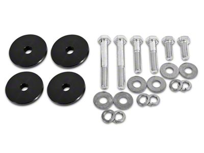 BMR Differential Lockout Bushing Kit; Aluminum; Black (15-23 Mustang)