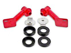 BMR Cradle Bushing Lockout Kit; Red (15-23 Mustang Fastback)