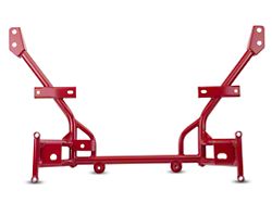 BMR K-Member with Standard Motor Mounts; Standard Rack Mount; Red (05-14 Mustang)