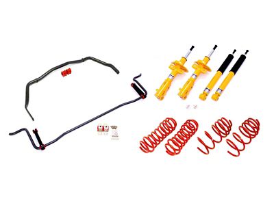 BMR Koni Handling Performance Package; Level 4; Black Hammertone (05-10 Mustang GT)