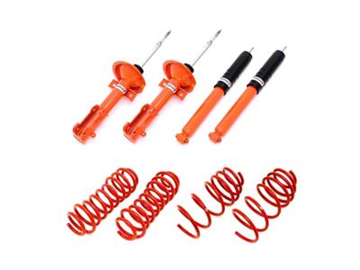 BMR Koni Handling Performance Package; Level 1; Red/Orange (05-10 Mustang GT)