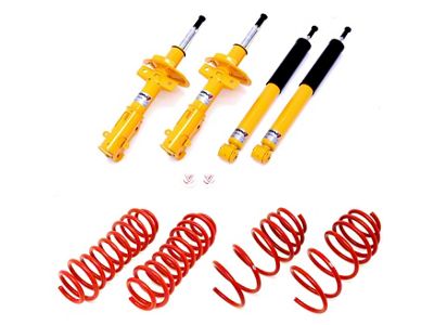 BMR Koni Handling Performance Package; Level 3; Red/Yellow (11-14 Mustang GT)