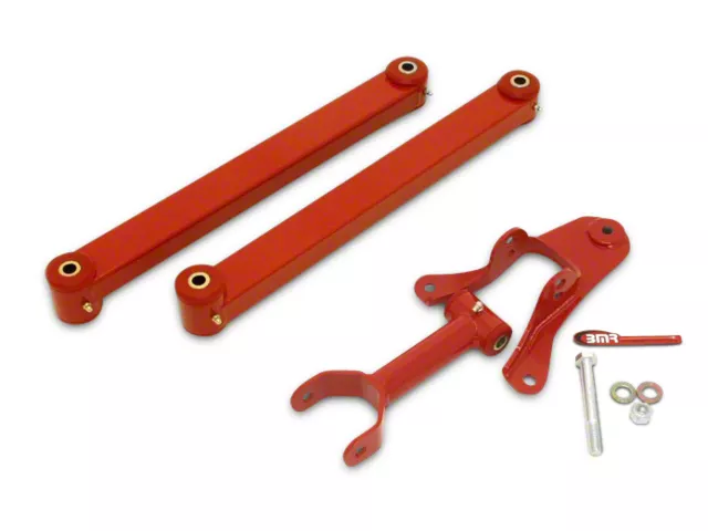 BMR Rear Control Arm Package; Level 2; Red (05-10 Mustang)