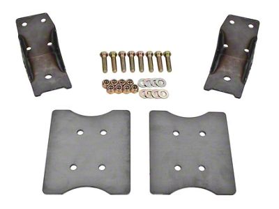 BMR Lower Torque Box Reinforcment Plates; Natural (79-04 Mustang)