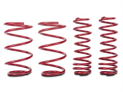 BMR Lowering Springs; Drag Version; Red (05-14 Mustang GT)