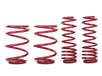 BMR Lowering Springs; Handling Version; Red (07-14 Mustang GT500)