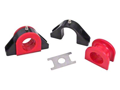 BMR 1.50-Inch Billet Aluminum Sway Bar Mount; Polyurethane Bushings (05-14 Mustang)