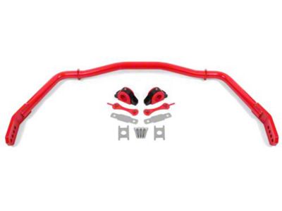 BMR 4-Hole Adjustable Front Sway Bar; Red (05-14 Mustang)