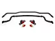 BMR Adjustable Front and Non-Adjustable Rear Sway Bars; Black Hammertone (15-24 Mustang)