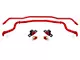 BMR Adjustable Front and Non-Adjustable Rear Sway Bars; Red (15-24 Mustang)
