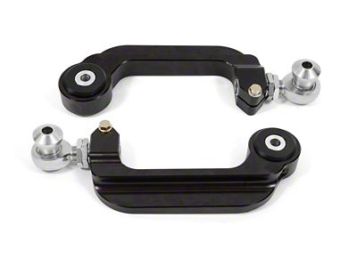 BMR Adjustable Rear Camber Links; Delrin/Rod End Combos; Black Anodized (15-25 Mustang)